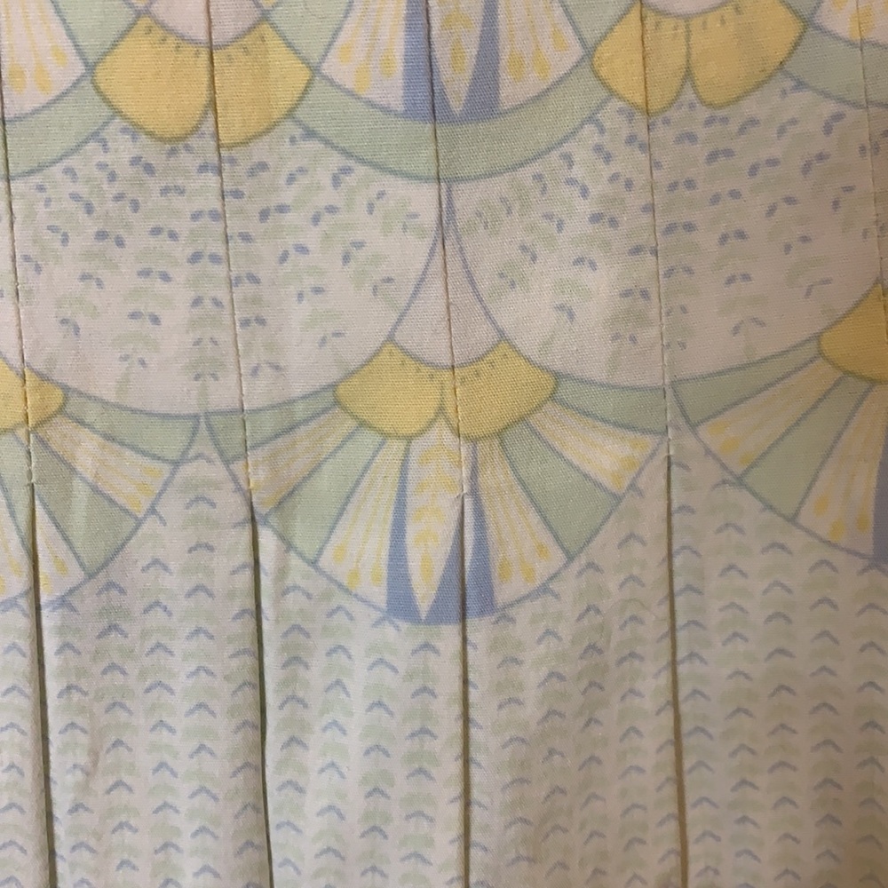 Tahari Pastel pattern Mini pleated skater skirt - Picture 4 of 6